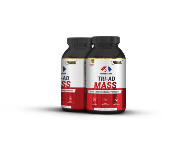 ALCHEMY LABS Tri-Ad Mass 60 Cápsulas (GANADOR DE MASA MUSCULAR) – Súper ...