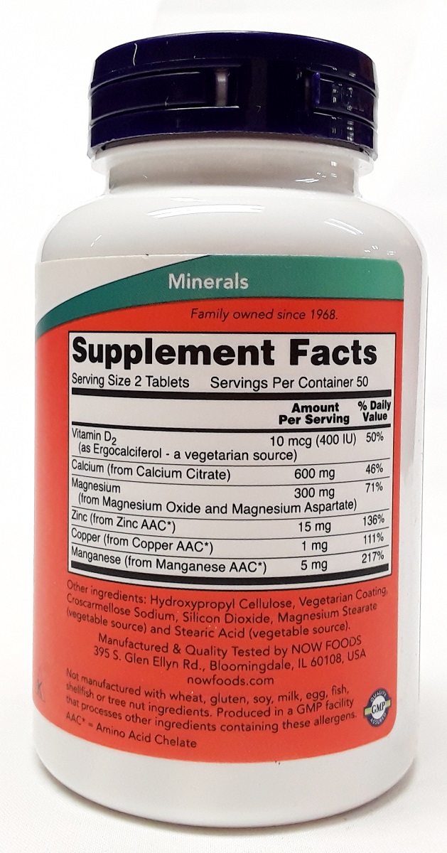 NOW-Calcium-Citrate-supplements facts
