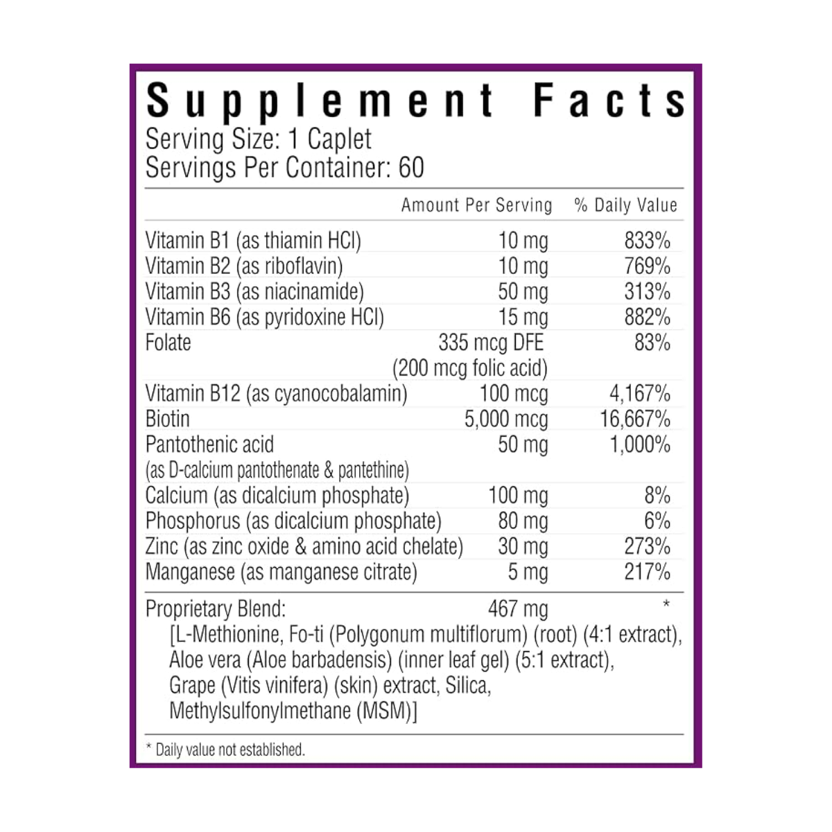 biotin rejuvicare SF